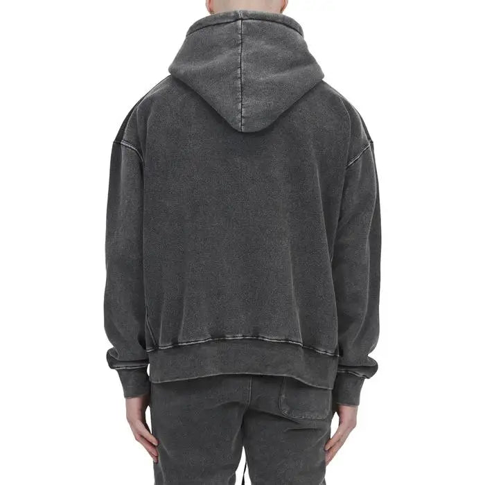 Heavyweight French Fleece Acid Washed Hoodie High Street Series Washing Old Sweater Stone Washed Vintage Hoodie Oversized