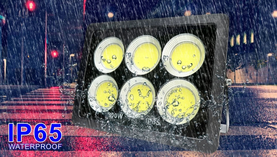 LED Flood Light 300W 200W 100W 50W Outdoor Lighting COB Floodlight 220V Spotlight IP65 Modern Waterproof Outdoor Led Garden Lamp