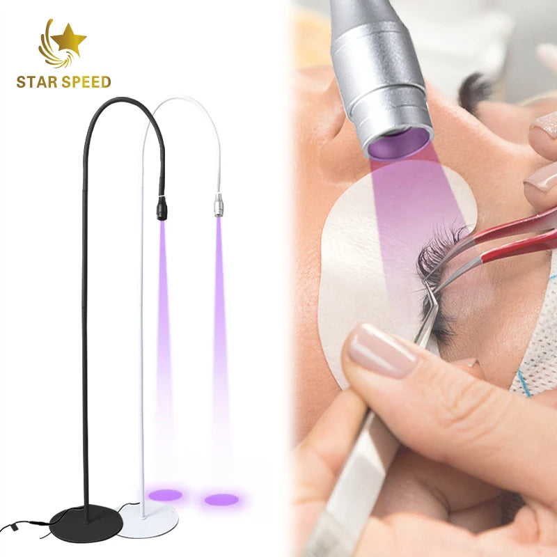 Star Speed 5w White/Black Custom Private Label Lash Extension Gel Polish Led Lash Uv Glue Lamp