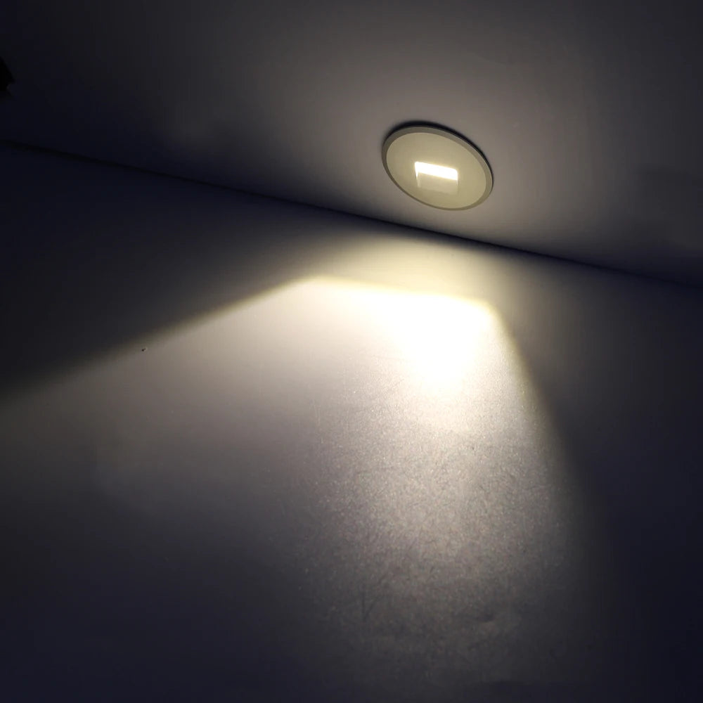 Recessed Led Stair Light 12-24V Wall Sconce Lighting In Step Stairway Aisle Lamps  Basement Passage Indoor Outdoor 1W Wall Lamp