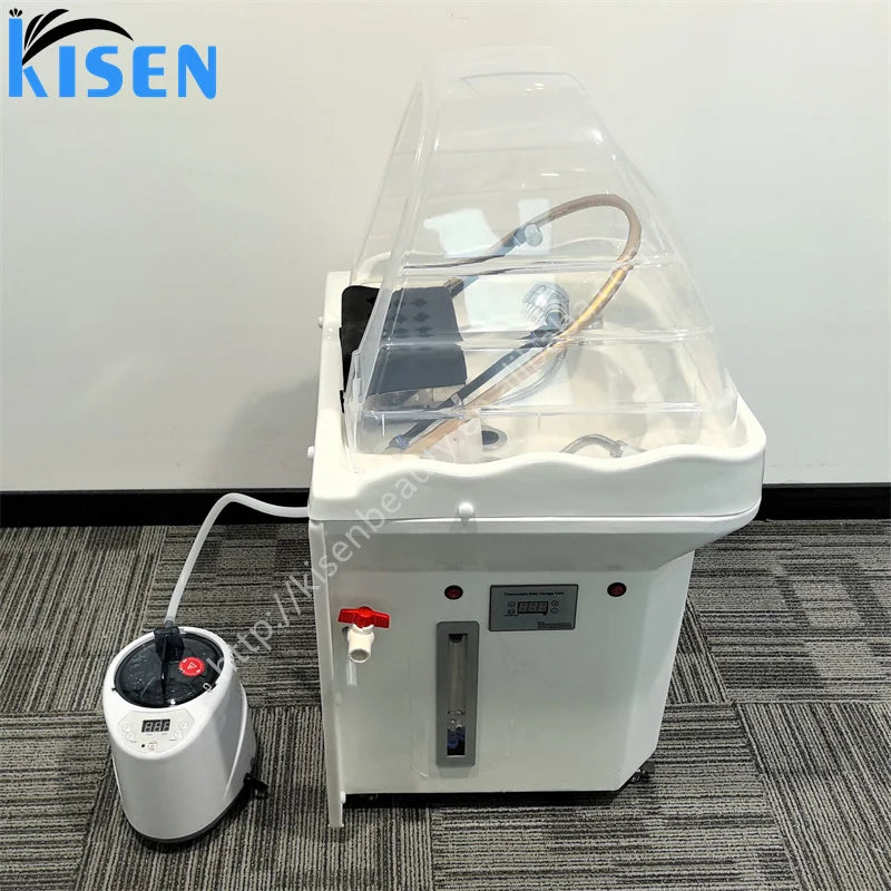 Kisen New Inventory Fast Delivery Beauty Salon 60L Water Circulation Furniture Portable Shampoo Basin Bac