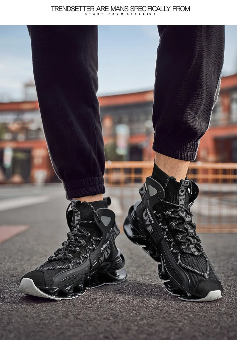 Men's Casual Sneakers Breathable Luxury Trainer Race Shoes Fashion Loafers Running Shoes for Male Comfortable Tenis