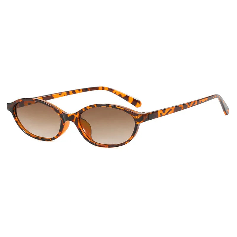 Superhot Eyewear 13409 Fashion 2024 Women Vintage Oval Cat Eye Narrow Travel Shades Sunglasses
