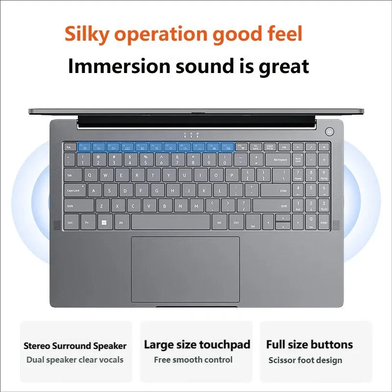 Lenovo A15H AMD Ryzen 5 7430U 6Core 12Thread CPU 16GB DDR4 RAM 512GB SSD Storage 15.6 Inch Display Business Computer Laptop