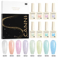 CANNI 9ml Glitter Series Hema Free Uv Gel Nail Polish Enamel Gel Set 8pcs/lot Uv Gel Kit with Glitz Flash Series Set