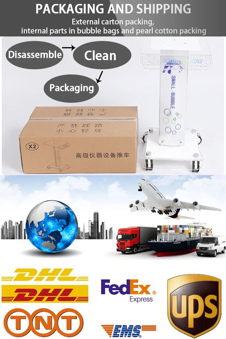 Factory Hot Sale Modern 50x40x20 Beauty Instrument Rolling Movable Trolley Stand