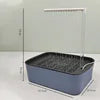 Plastic Bird Bath Shower with Suction Cups for Cage Wall, Household Hanging Bird Spray Bath