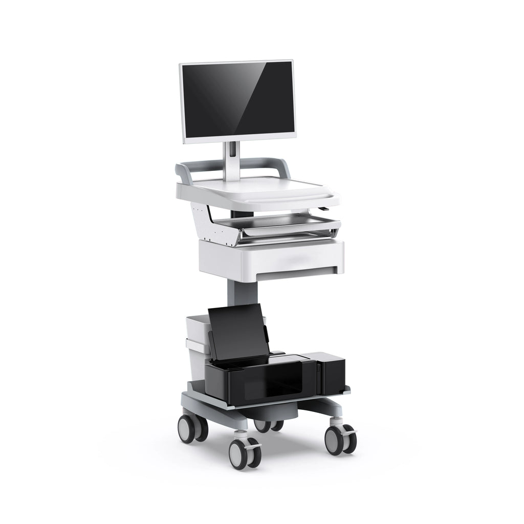 Hospital Medical fixed height trolley Mobile Portable Ultrasound Scanner Medical Cart With Wheels