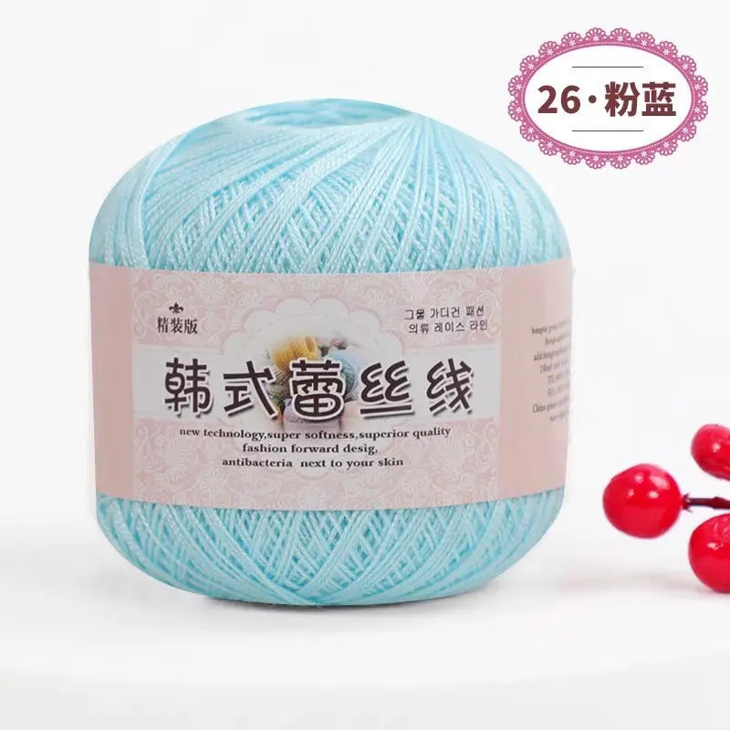 Korean Handmade Knitted Sweater Coaster Jacket DIY Baby Pure Cotton Yarn Carded Dyed Anti-Pilling