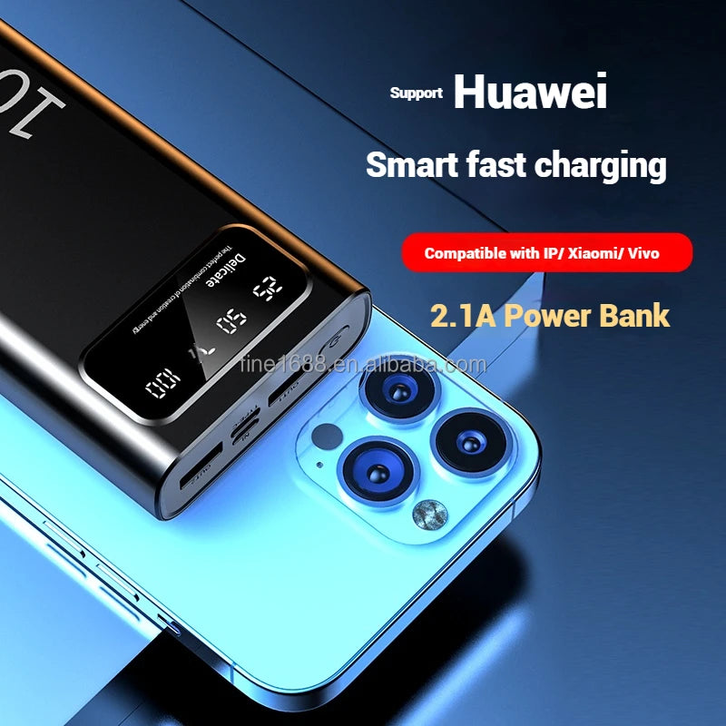 High Quality 20000mAh Ultra Slim Power Bank with LED Display Type-C Output 10W Fast Charging