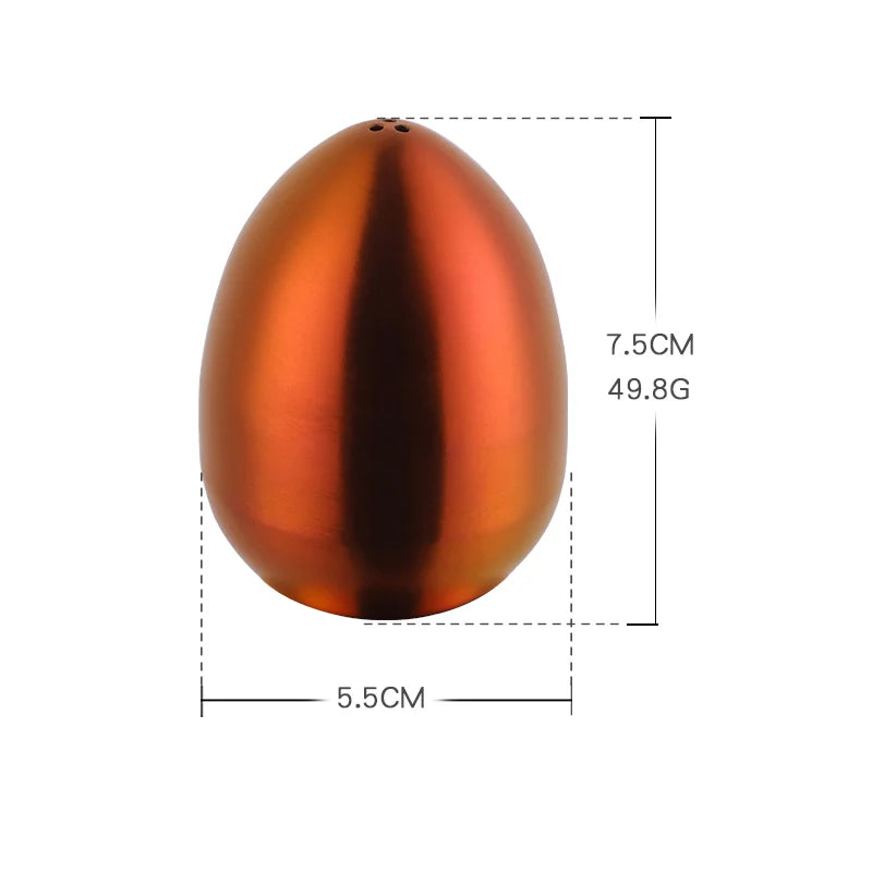 Gold Egg shape Spice Jar Set Stainless Steel Spice Tins Spice Storage Container kitchen Seasoning Sprays Tools Pepper Shakers