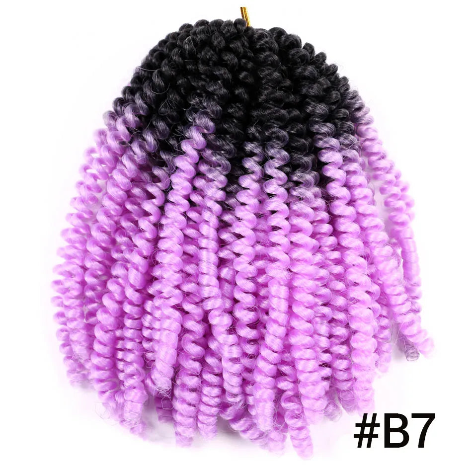 Ombre Spring Twist Braiding Hair Synthetic Crochet Braids Passion Twist Pre-Twist Crochet Hair Extensions Jamaica Bounce Twist