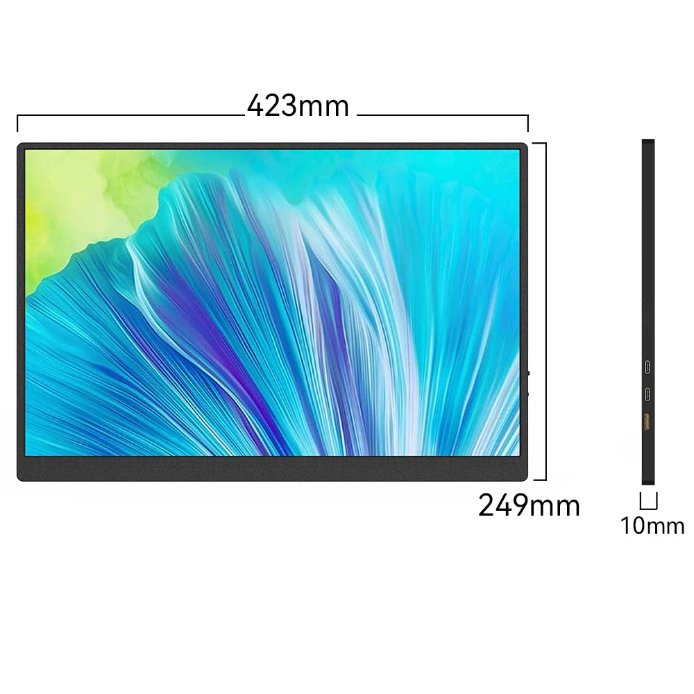 13.3 15.6 18.5 Inch IPS FHD 1080P 60HZ  PC Laptop External Screen Dual Monitor LCD Type C Interface Portable Monitor