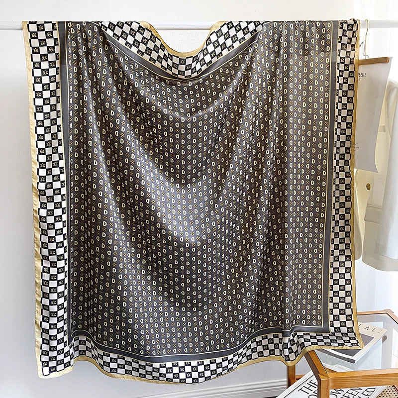 Wholesale High Quality Hot Women Square Scarf Shawls Designer Large Printed Muslim Scarves With 24 Available Patterns
