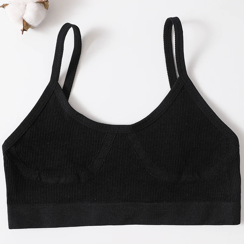 Women Sports Bra Tube Top Push-Up Bra Padded Crop Top Seamless Underwear Female Streetwear Tank Tops Removable Pads Camisole