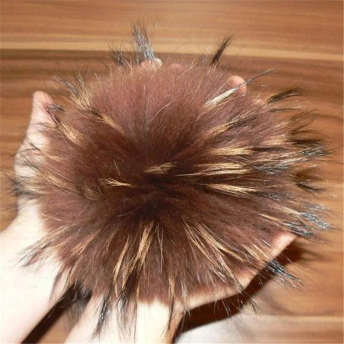 Wholesale Price Real Fur Pom Poms for Hats Real Mink Hair Fox Fur Nature Colors Custom Colors