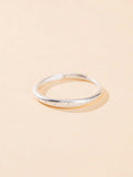 1 Pair Stylish Simple Copper Unisex Rings Frosted Five-Pointed Star Open Design Versatile Advanced Slender