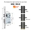 Tediton Smart Locks for Front Door Digital Electric Keyless Aluminum Alloy Fingerprint Tuya Smart Door Lock