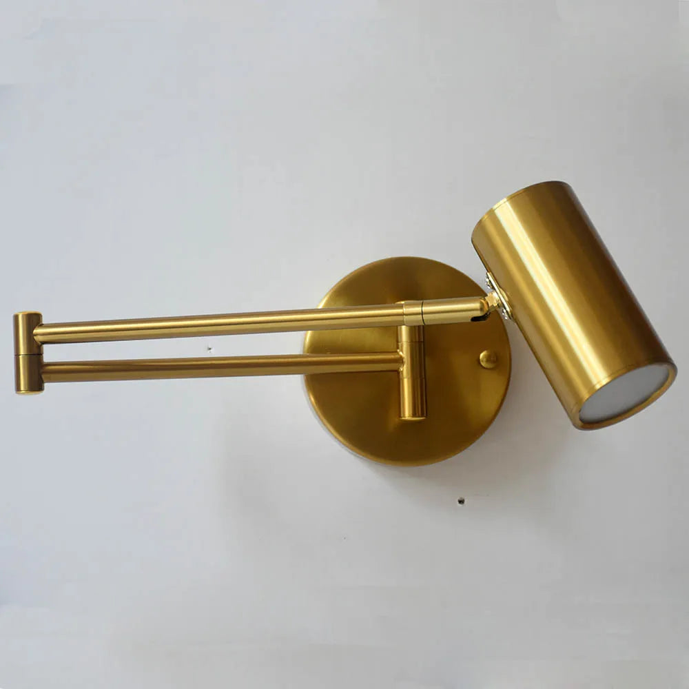 Modern Adjustable Swing Long Arm LED Wall Lamps Touch Sensor Internal Wall Washer Household Bedside Switch Decor Sconce Lights