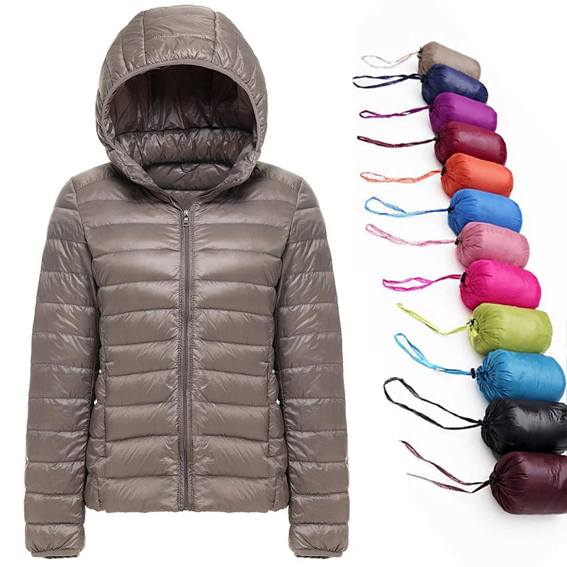 2025 New 90% Duck Down Jacket Women Autumn Winter Coat Lady Ultralight Down Jacket