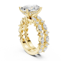 Ready to Sale Lab Diamond Solitaire Engagement Ring with Unique Style Handmade Engagement Ring For Sale By Exporters