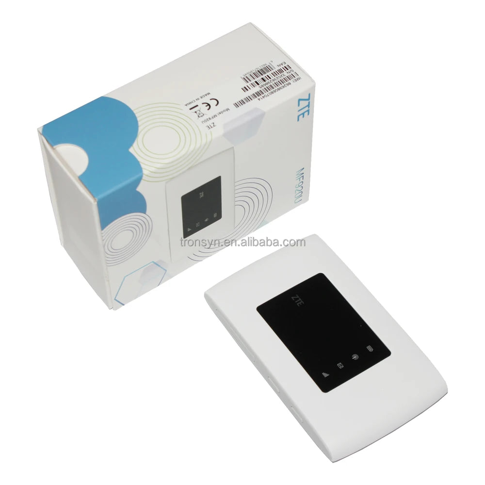 ZTE MF920U CAT4 150Mbps 4G Internet Router WiFi LTE with 2400mAh and Dual External Antenna Port for SOHO and VPN