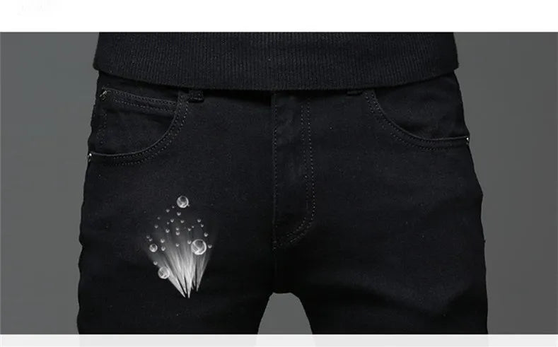 2026 autumn Slim Fit men Jeans Black Classic Fashion Denim Skinny Jeans Male spring men's casual High Quality Trousers