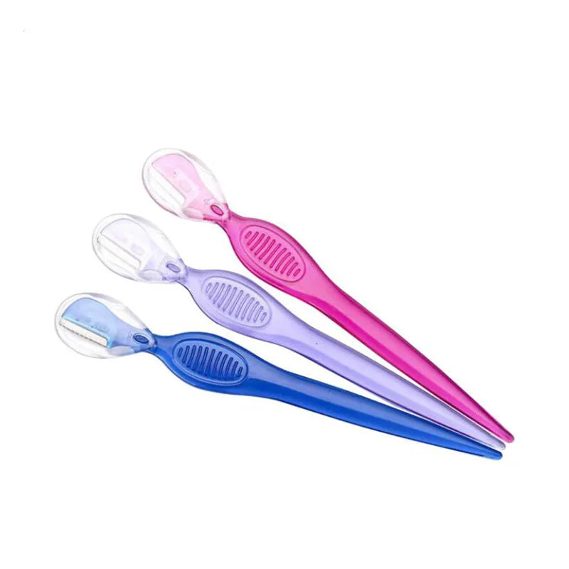 3Pcs Women Razor Eyebrow Trimmer Eye Brow Shaping Blades Shaver Brow Knife Facial Razor Face Hair Remover Cosmetic Makeup Tools