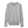 KAR&OT ZA 2024 Autumn New Fashion Temperament All-match Pullover Round Neck Long-sleeved Knitted Sweater 8851170