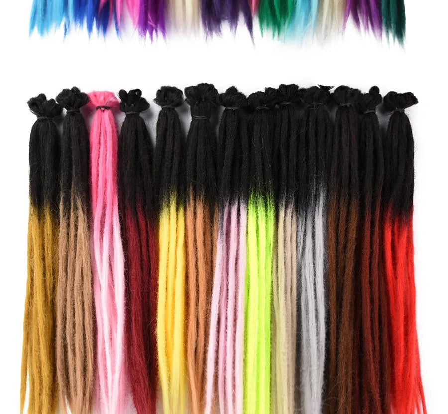 20"36Inch 5Strands Handmade Dreadlocks Extensions Ombre Synthetic Dreads Dreadlocks Twist Braiding Hair Reggae Dreads Braids 