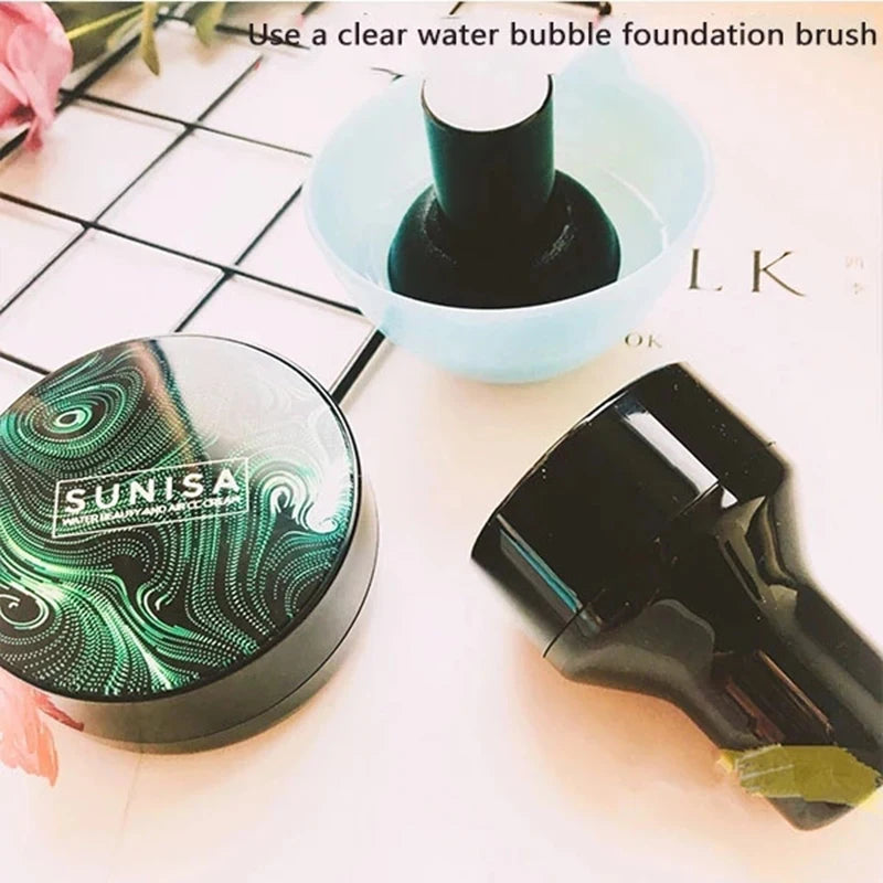 Sunisa Magic Mushroom Head Air Cushion CC Cream Waterproof Brighten Concealer Foundation Hydrating Makeup Base Skin Care Women