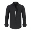 2024 Men Long Sleeve Shirts Spring Autumn Slim Lapel Neck Button Casual Adult Daily Office Men Tops Business Shirt