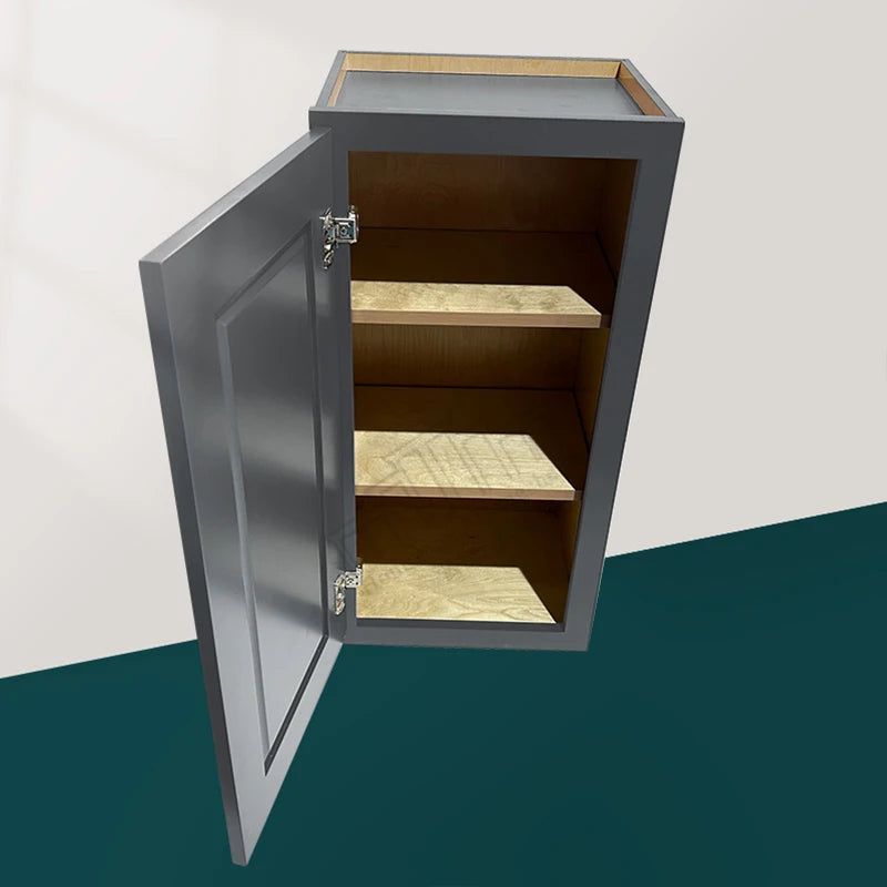 No MOQ Modern Framed RTA HDF Shaker Door W0930-W2130 W0936-W2136 Wall Upper Kitchen Cabinet Unit Soft Close for Building Project