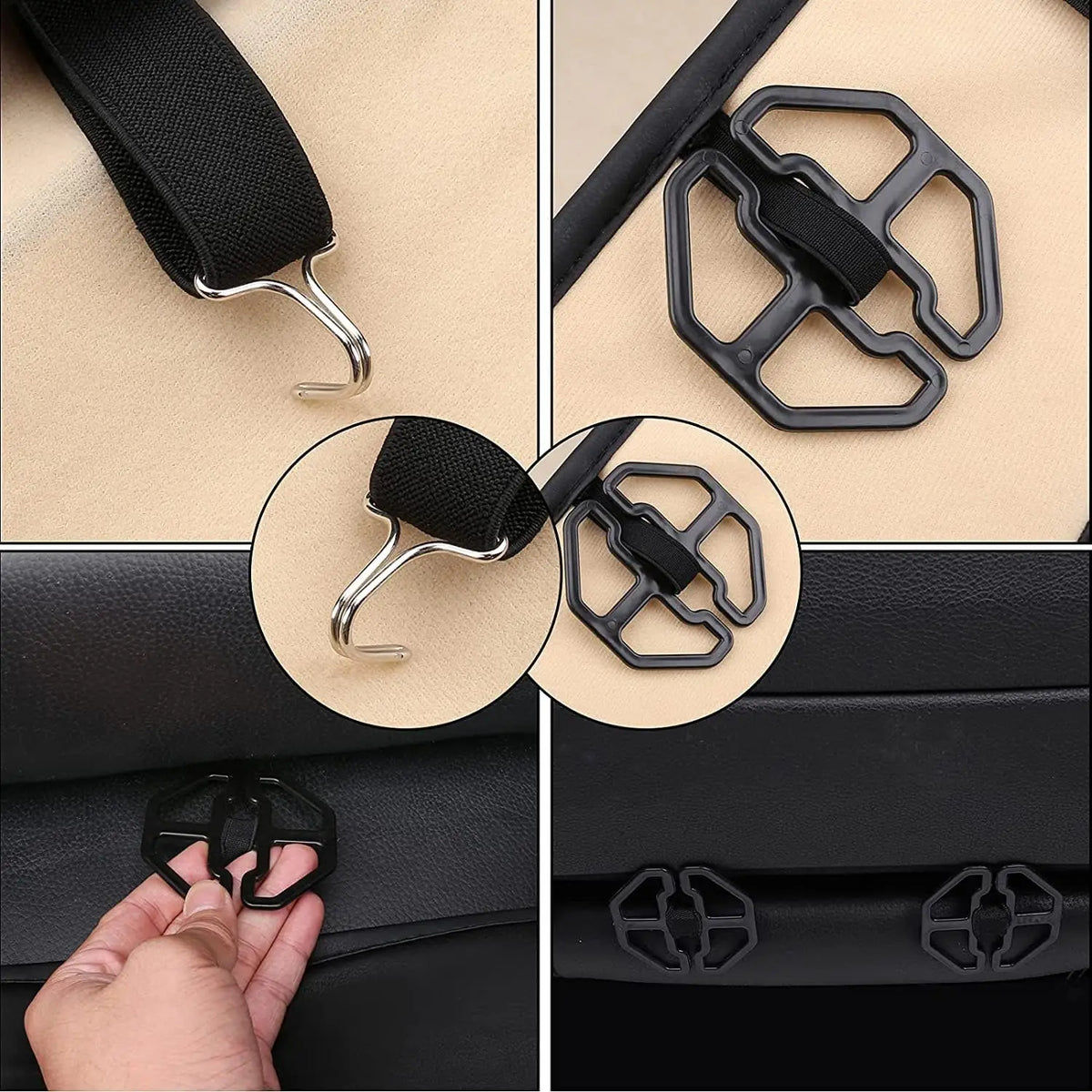 Nappa Leather Cover Breathable Four Season Universal Waterproof Durable Coffee Universal Car Seat Cover Full Set