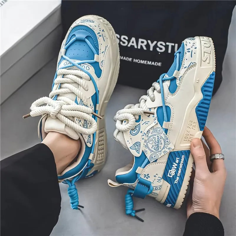 Fashion New Style Skateboarding Shoes Men Casual Fashion Chunky Sneakers