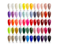Lehchis 60-Colour Professional 15ml Soak off UV Gel Nail Polish Kit Long Lasting Liquid Nail Supplies for DIY Salon Designers