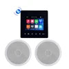 Mini Blue Tooth Wall Amplifier Smart Home Audio  4*20W Stereo Sound Music Panel PA System Loudspeaker Ceiling Speaker Kits