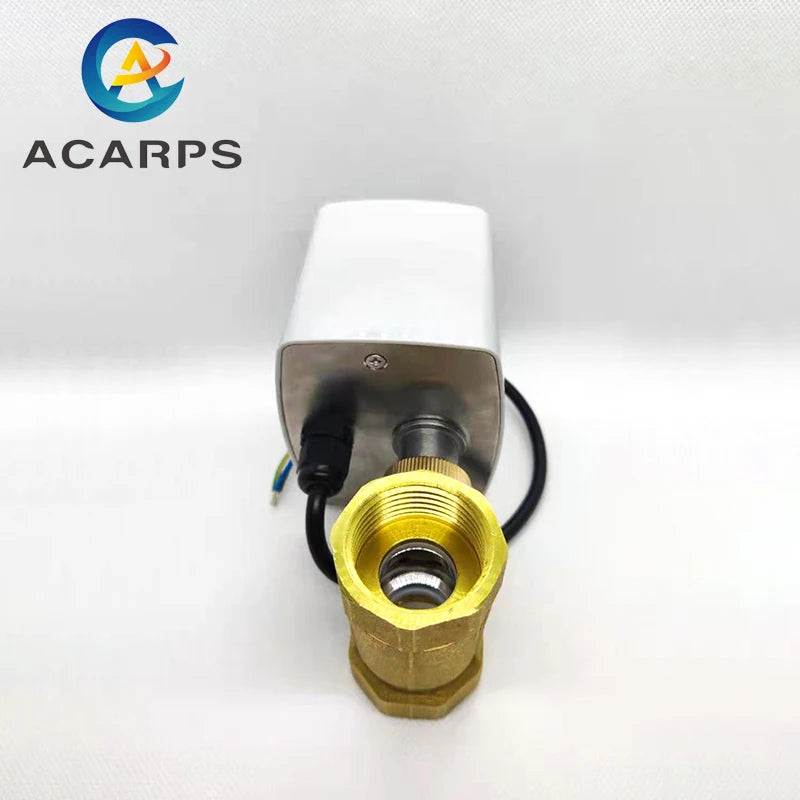 3/4" Brass Electric Ball Valve Three-Wire Two-Control Two-Way For Air-Conditioning Floor Heating And Water Heating Control 220V