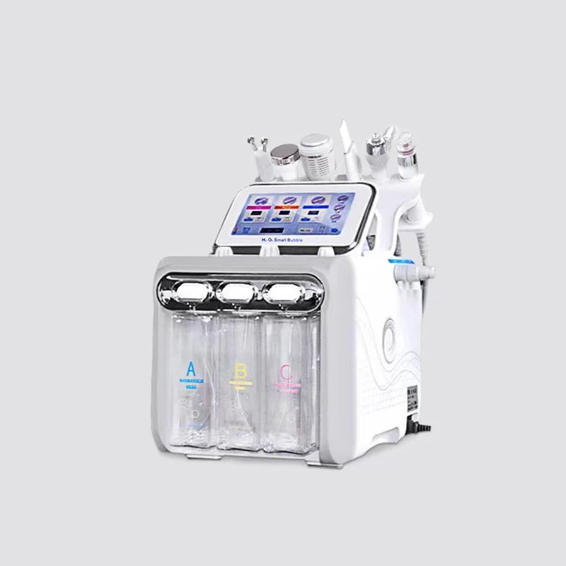 Best Selling  Hydra 6 In1 H202 Beauty Machine with Dual Powerful Pumps Facial Machine Smart Skin