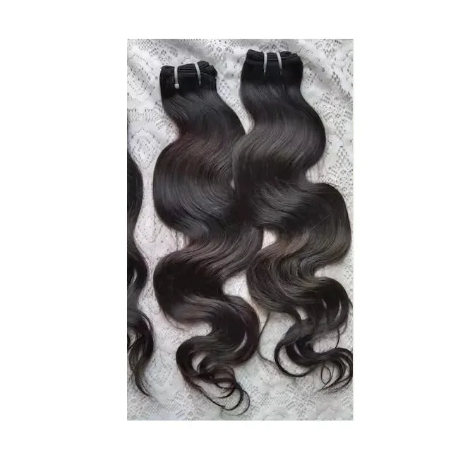 Indian Export Quality Virgin Remy Human Hair Wholesale Ponytail Extensions Straight/Natural Wave Shed-Resistant Competitive