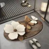 Water Aabsorbent Small Bathroom Rug Decor Floor Carpet Indoor Shower Mat  Mats for Bathroom Non Slip butterfly Bathroom Rugs