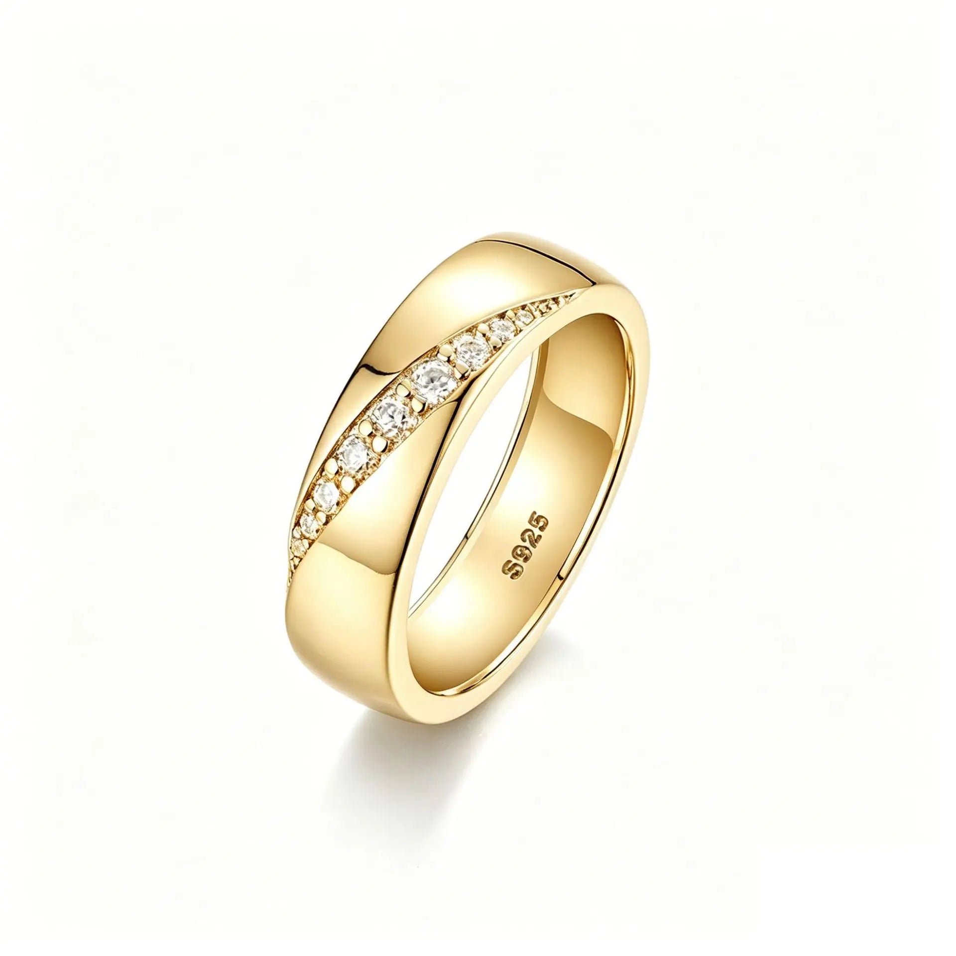 9 Minimalist 925 Silver Non Tarnish Waterproof Jewelry Fine Micro Insert Moissanite Men's Rings with GRA Certification