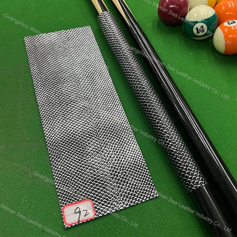 Genuine Cow Skin Pool Billiards Cue Grips Non-Slip Protective Sleeve Wrap with Different Print Pattern Genuine Leather Club Wrap