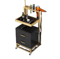 Modern Multifunctional Barber Shop Cabinet Hairdresser Tool Table with Multi-Layer Storage Rack Salon Furniture for Bedroom