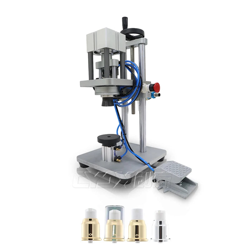 CYJX Semi Automatic Pneumatic Pump Sprayer Vial Capper Capping for Small Perfume Bottle Crimping Machine