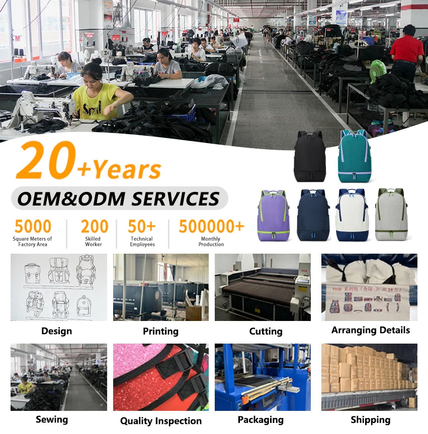 Waterproof Independent Shoe Compartment Fitness Gym Casual Outdoor Sports Bga Custom Logo Travel Tennis Racket Bag Badminton Bag