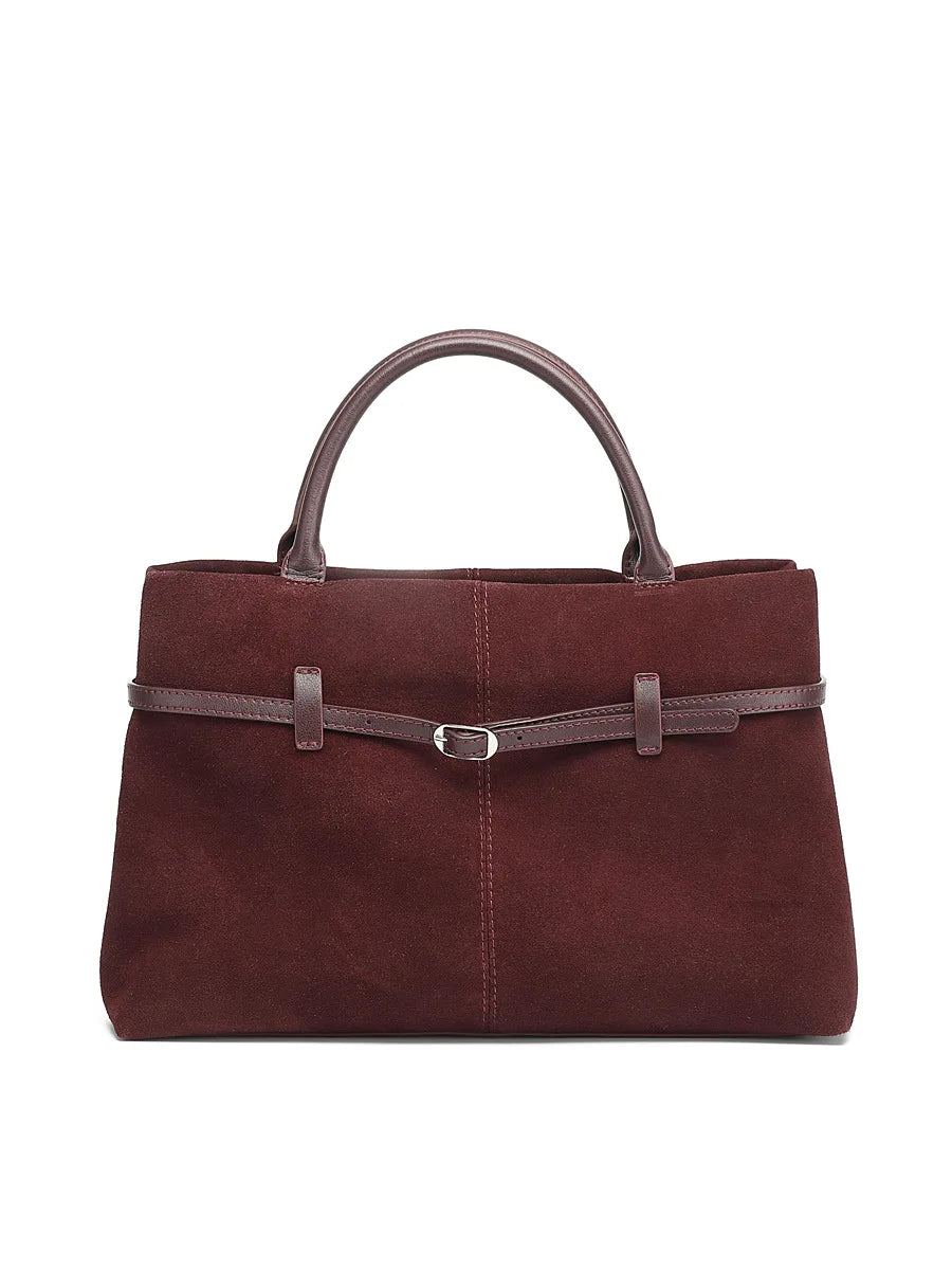 Maillard Fashion Matte Leather 2025 New Large Capacity Single Shoulder Handbag Crossbody Bag Tote Genuine Leather Women's Bag