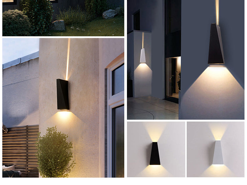 Outdoor LED Wall Lamp 6W 10W IP65 Waterproof Aluminum Wall Lights Porch Garden Fence Indoor Modern Nordic Sconce Lamps AC85-265V