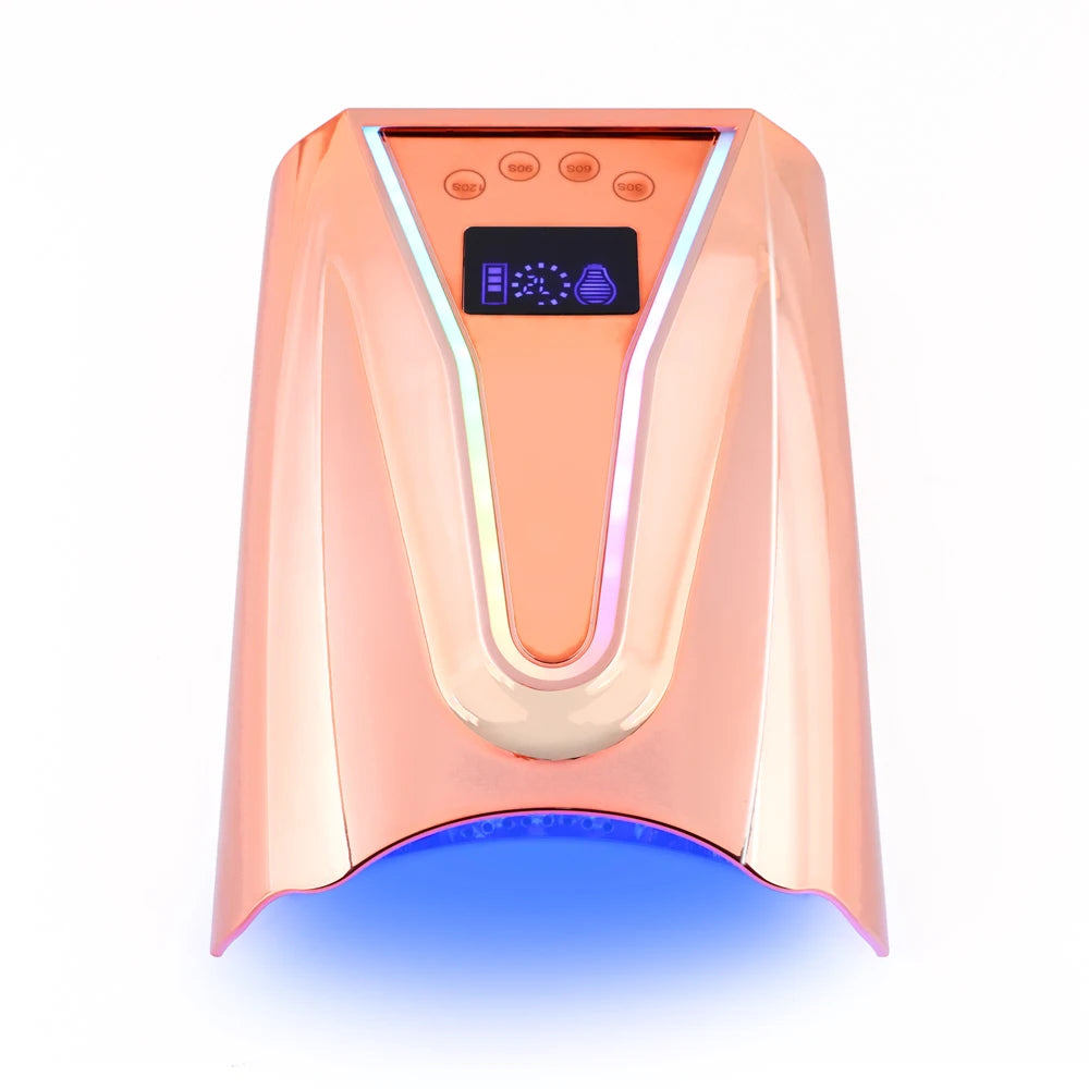 2024 New Arrival New Design Factory Price Wholesale High Power 128W Fast Cordless Rechargeable Uv LED Nails Lamp Nail Dryer