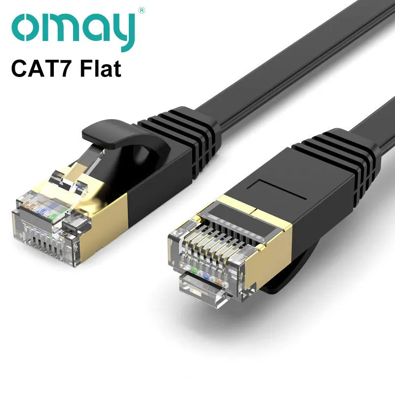 High-Speed RJ45 Ethernet Network Cable CAT8/CAT7 40Gbps 2000MHz PVC LAN Cable for Laptop Router - Internet Data Transfer